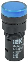 Лампа AD16DS(LED)матрица d16мм синий 230В AC IEK BLS10-ADDS-230-K07-16