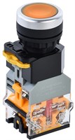 Кнопка D8-11D d=22мм 1NO+1NC с подсветкой желтая IEK BBT30-11D-3-12-K05