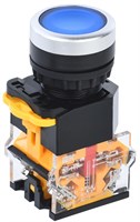 Кнопка D8-11T d=22мм 1NO+1NC с фиксацией синяя IEK BBT30-11T-3-21-K07