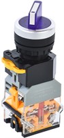Переключатель D8-11XD2 2 полож. 1NO+1NC с подсвет. синий IEK BSW30-11XD2-3-14-2-K07