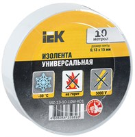 MIXTAPE 3 Изолента 0,13х15мм белая 10м IEK UIZ-13-10-10M-K01