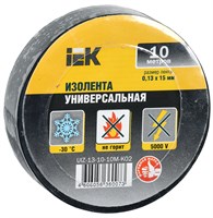 MIXTAPE 3 Изолента 0,13х15мм черная 10м IEK UIZ-13-10-10M-K02