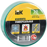 MIXTAPE 3 Изолента 0,13х15мм зеленая 10м IEK UIZ-13-10-10M-K06