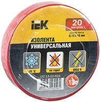 MIXTAPE 3 Изолента 0,13х15мм красная 20м IEK UIZ-13-10-K04