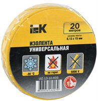 MIXTAPE 3 Изолента 0,13х15мм желтая 20м IEK UIZ-13-10-K05