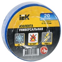 MIXTAPE 3 Изолента 0,13х15мм синяя 20м IEK UIZ-13-10-K07