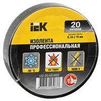 MIXTAPE 5 Изолента 0,18х19мм черная 20м IEK UIZ-20-10-K02