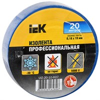 MIXTAPE 5 Изолента 0,18х19мм синяя 20м IEK UIZ-20-10-K07