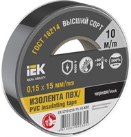 MIXTAPE 7 Изолента 0,15х15мм черная 10м IEK EX-IZ10-C15-15-10-K02