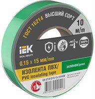 MIXTAPE 7 Изолента 0,15х15мм зеленая 10м IEK EX-IZ10-C15-15-10-K06