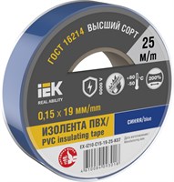MIXTAPE 7 Изолента 0,15х19мм синяя 25м IEK EX-IZ10-C15-19-25-K07