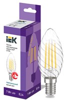 Лампа LED CT35 свеча вит. 7Вт 230В 4000К E14 серия 360° IEK LLF-CT35-7-230-40-E14-CL