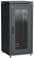 ITK LINEA N 24U 600х600мм стек. пер. дв. чер. LN05-24U66-G