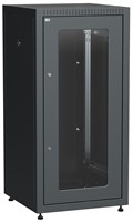 ITK LINEA E 24U 600х600мм стекл. пер. дв. задн. метал. чер. LE05-24U66-GM