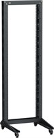 ITK LINEA F Стойка 1-рамная на рол. 20U 600х600мм черная LF05-20U66-1RM