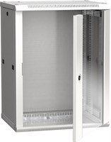 ITK Шкаф LINEA W 15U 600x450 мм дверь стекло, RAL7035 LWR3-15U64-GF
