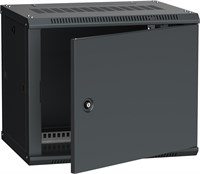 ITK Шкаф LINEA W 9U 600x450 мм дверь металл, RAL9005 LWR5-09U64-MF