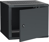 ITK Шкаф LINEA W 9U 600x600 мм дверь металл, RAL9005 LWR5-09U66-MF