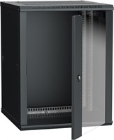 ITK Шкаф LINEA W 15U 600x600 мм дверь стекло, RAL9005 LWR5-15U66-GF