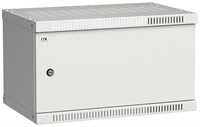 ITK Шкаф LINEA WE 6U 550x350мм дверь металл серый LWE3-06U53-MF