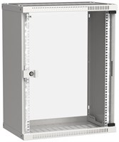 ITK Шкаф LINEA WE 15U 550x350мм дверь стекло серый LWE3-15U53-GF
