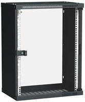 ITK Шкаф LINEA WE 15U 550x350мм дверь стекло черный LWE5-15U53-GF