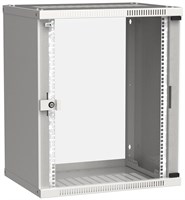 ITK Шкаф LINEA WE 15U 600x450мм дверь стекло серый LWE3-15U64-GF