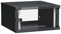 ITK Шкаф LINEA WE 6U 600x600мм дверь стекло черный LWE5-06U66-GF