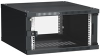 ITK Шкаф LINEA WE 6U 600x650мм дверь стекло черный LWE5-06U67-GF