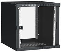ITK Шкаф LINEA WE 12U 600х650мм дверь стекло чёрный LWE5-12U67-GF