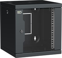 ITK LINEA WS Шкаф 10" 6U 320х310мм дверь стекл. черн. LWS5-06U33-GF