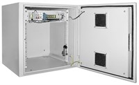 ITK Шкаф уличный 19" 9U 650x600, IP55 металл дверь, серый LO35-09U66-M55