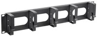 ITK Кабельный органайзер 19" 2U, 5 колец, черный CO05-2M5RM