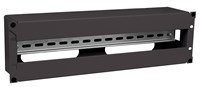 ITK Панель электрораспределительная 3U с DIN-рейкой черная EDP05-3U22M