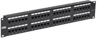 ITK 2U патч-панель кат.5Е UTP, 48 портов (Dual) PP48-2UC5EU-D05
