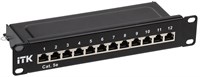 ITK 1U патч-панель кат.5E STP 12 портов 10" Dual IDC PP12-1UC5ES-D05-10