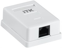 ITK Настенная инф. розетка RJ45 кат. 6 UTP 1-порт CS2-1C06U-12