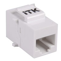 ITK Проходной адаптер кат.5E UTP, RJ45-RJ45, тип Keystone Jack CS7-1C5EU