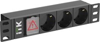 ITK PDU 3 розетки нем. ст. LED 1U вх. С14 10" PH12-3D3-P