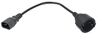 ITK Адаптер PDU 3х1,5 10см с разъёмами C14-Schuko PC-C14D-10CM