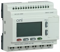 Логическое реле PLR-S. CPU1206(R) 220В AC с экраном ONI PLR-S-CPU-1206R-AC-BE
