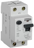 УЗО ВД1-63 2Р 40А 30мА GENERICA MDV15-2-040-030
