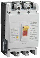 Выкл. авт. ВА66-33 3Р 125А 20кА GENERICA SAV20-3-0125-G