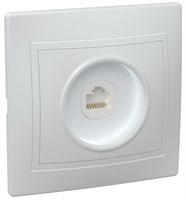 KVARTA Роз. 1-мест. комп. RJ45 кат.5е РК10-КБ бел. IEK EKK10-K01-DM