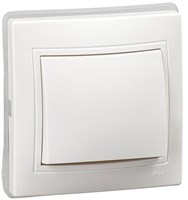 KVARTA Выключ. 1-кл. 10А IP44 ВС10-1-0-КБ-44 бел. IEK KV-V10-10-44-K01