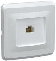 VEGA Роз. 1-мест. комп. RJ45 кат.5е РК10-ВБ бел. IEK EKV15-K01-DM