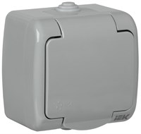 AQUATIC Роз. 1-ая с з/к о/у 16А IP54 РСш12-2-А IEK ERA12-K03-16-54