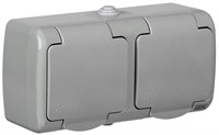 AQUATIC Роз. 2-ая с з/к о/у 16А IP54 РСш22-2-А IEK ERA22-K03-16-54