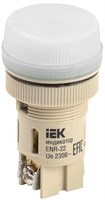 Лампа ENR-22 сигнальная d22мм белый неон/240В цилиндр IEK BLS40-ENR-K01