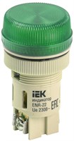 Лампа ENR-22 сигнальная d22мм зеленый неон/240В цилиндр IEK BLS40-ENR-K06
